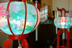 お盆の提灯